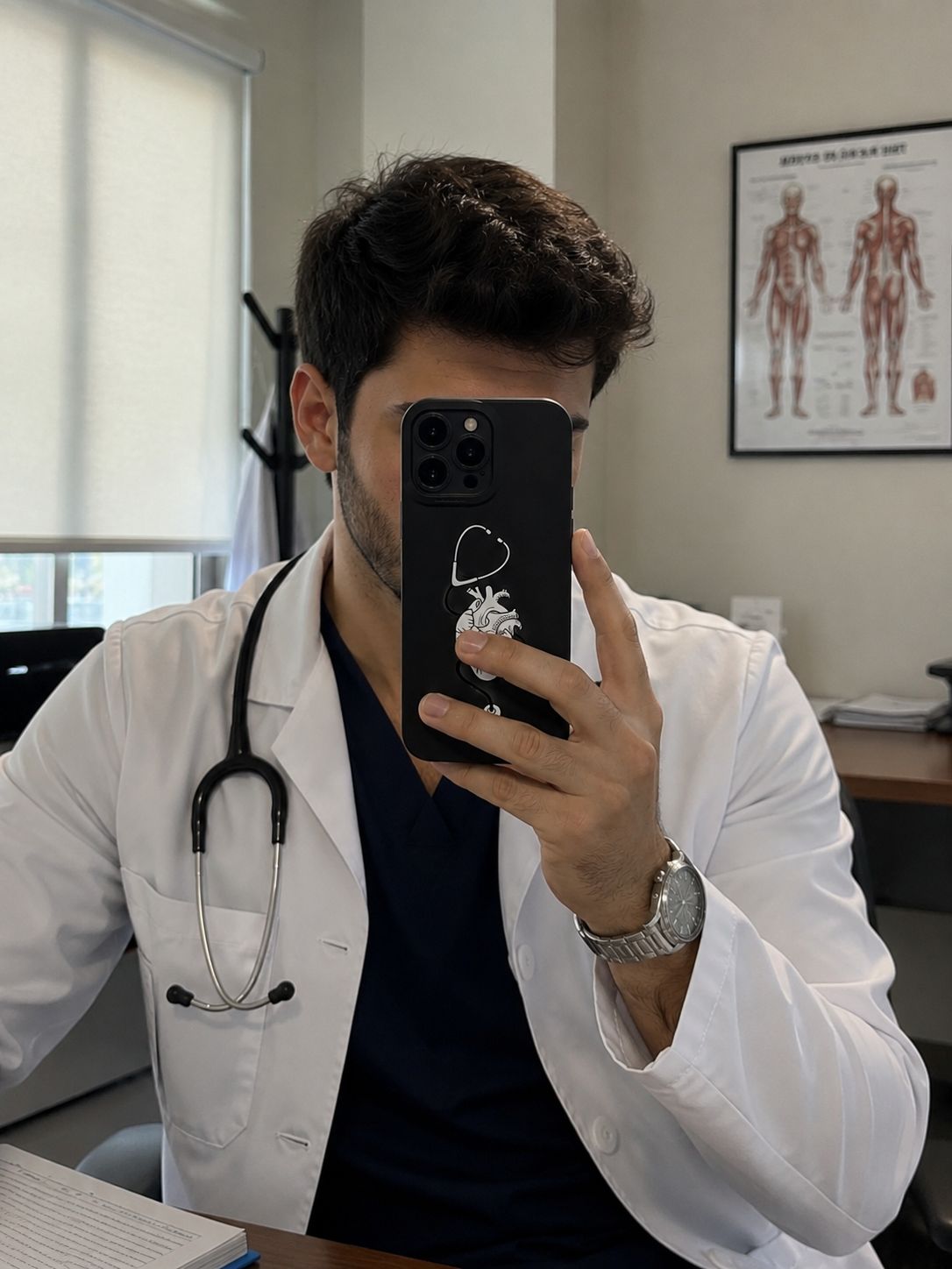 “Heart & Stethoscope” iPhone Case