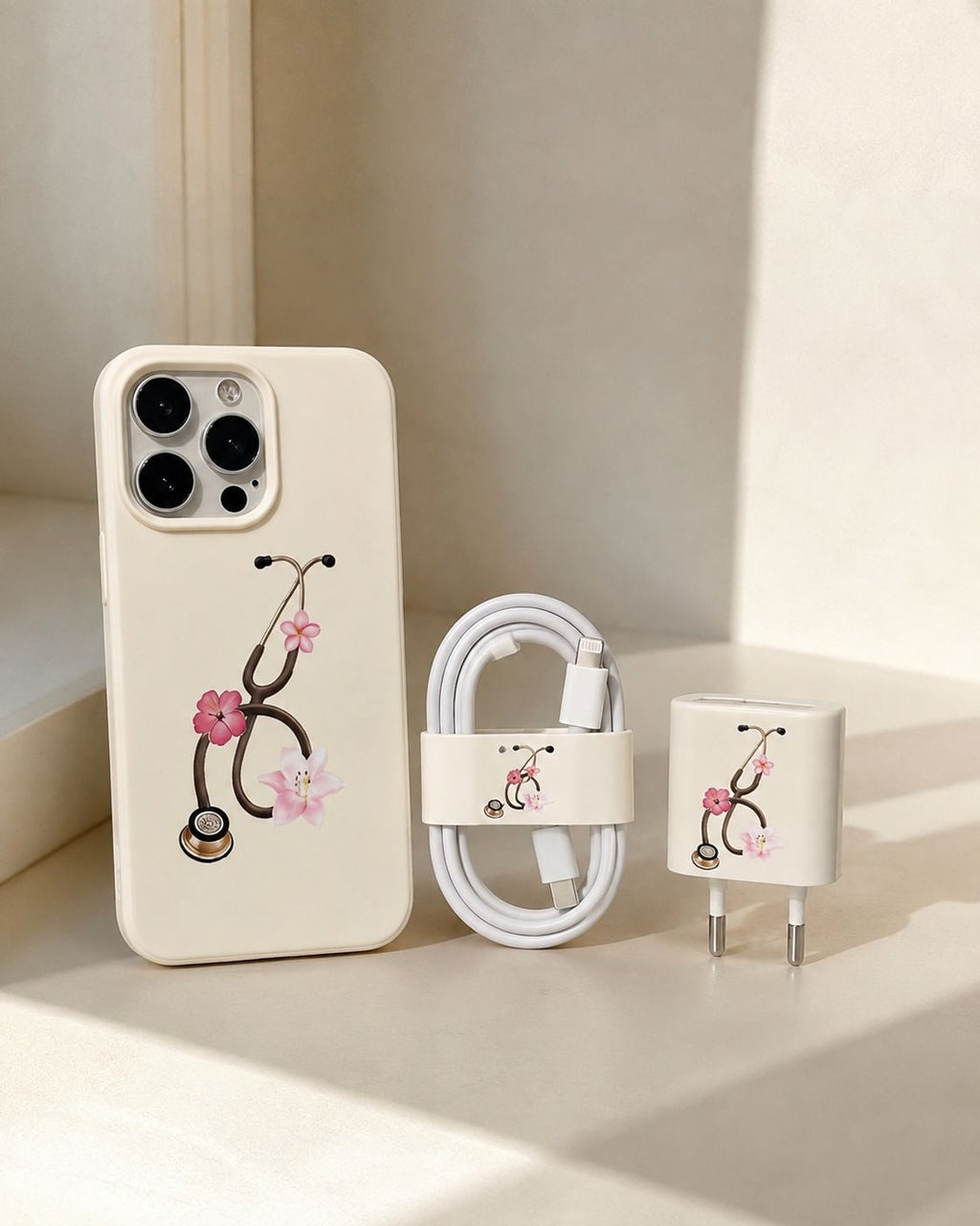 “Heart & Stethoscope” iPhone Case