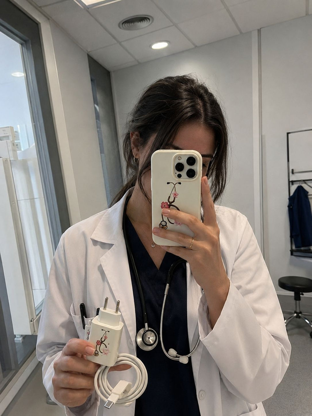 “Heart & Stethoscope” iPhone Case