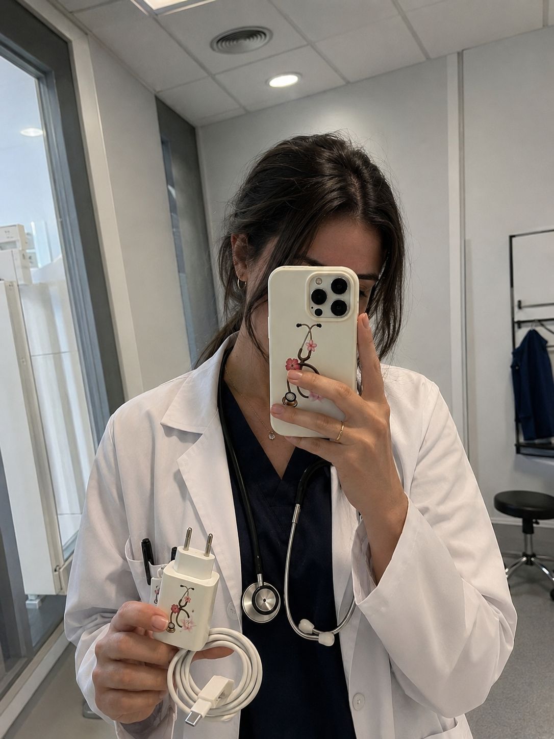 “Heart & Stethoscope” iPhone Case